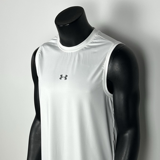 Astana White Performance Sleeveless T-shirt  |  1031