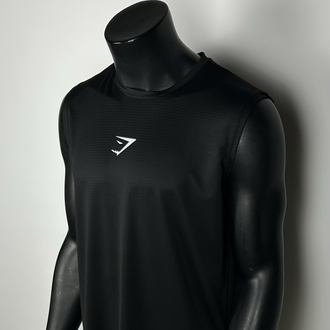Quarter Black Performance Sleeveless T-shirt | 1031