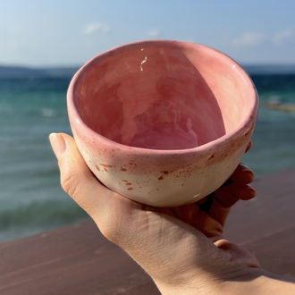 Pinkish splash mug