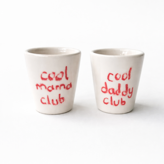 Cool Mama Club & Cool Daddy Club Espresso Set