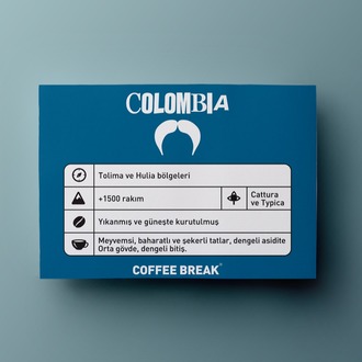 Colombia Tolima ve Hulia Bölgeleri(250 Gram)