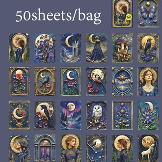 25 adet witch Magic Scrapbook set