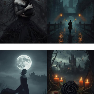 28 farklı görsel black gotik set