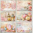 Pembe fenerlerden tüğlerden oluşan Scrapbook set 
