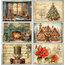 24 farklı görsel A5 Vintage Kış Noel Scrapbook 