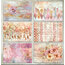Pembe fenerlerden tüğlerden oluşan Scrapbook set 