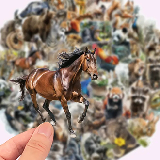 50 adet hayvanlar pet Sticker
