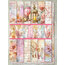Pembe fenerlerden tüğlerden oluşan Scrapbook set 