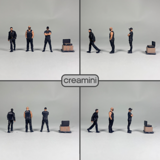 1:64 Black Syndcate Figür Set 