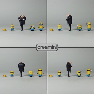 1:64 The Minions Figür Set 