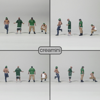 1:64 Street Roots Gangsta Figür Set 