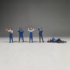 1:64 Mechanic Crew 1 Mavi Figür Set