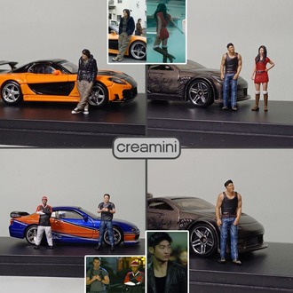 1:64 Fast And Furious Tokyo Drift Figür Set