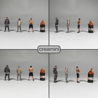 1:64 Urban Car Crew Figür Set 