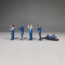 1:64 Mechanic Crew 1 Mavi Figür Set
