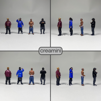 1:64 Rap Gods Figür Set 