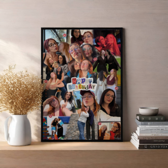 Kişiye Özel Doğum Günü Kolaj Tasarımı | Happy Birthday Poster
