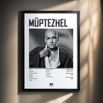 Ezhel - Müptezhel Albüm Poster Tasarımı | Özel Tasarım Dekoratif Tablo