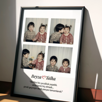 Kişiye Özel Çocukluk Fotoğraf Kolajı Çerçeve