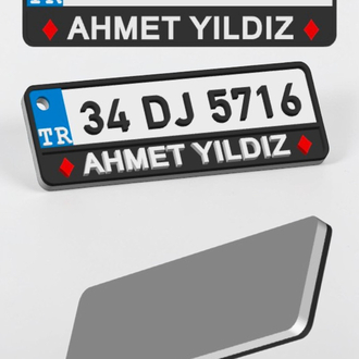 NFC plaka anahtarlık 