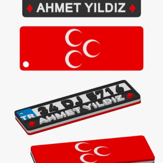 Modelli Plaka anahtarlıklar