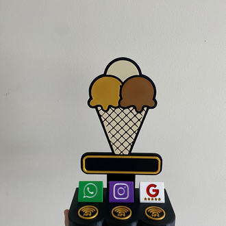 NFC Kişiye özel masaüstü Takipçi Stand 