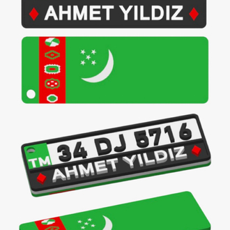 Modelli Plaka anahtarlıklar