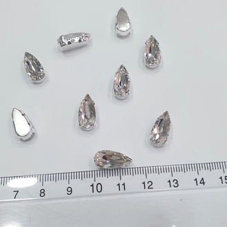 Kasalı Taş - Damla 7*15 mm (10 Adet)