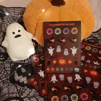 Halloween Sticker Sayfası (A6)