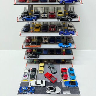 6 KATLI DIORAMA GARAJ - 1:64 Ölçek