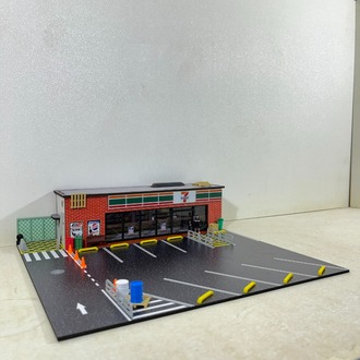 1:64 Ölçek - 7 ELEVEN Market Diorama
