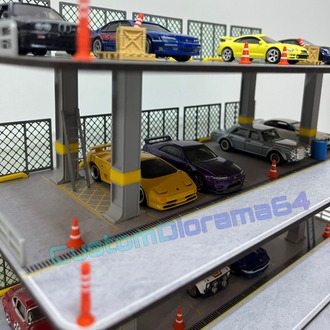 4 KATLI DIORAMA GARAJ - 1:64 Ölçek