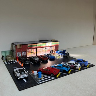 1:64 Ölçek - 7 ELEVEN Market Diorama