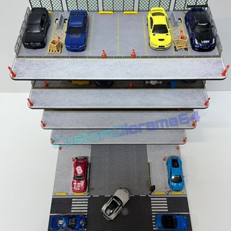 4 KATLI DIORAMA GARAJ - 1:64 Ölçek