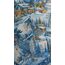 Golden blue winter paper