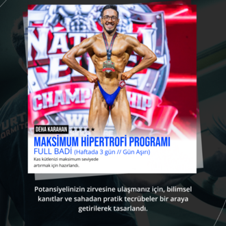Maksimum Hipertrofi Programı: FULL BADİ (GÜN AŞIRI VEYA 3 GÜN) 