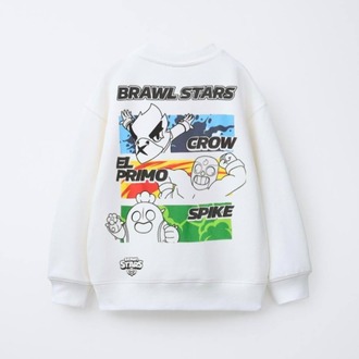 Erkek Çocuk Brawl Stars Baskılı Sweatshirt