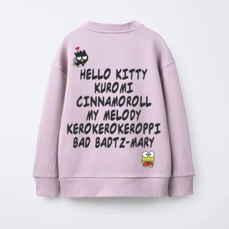 Kız Çocuk Kuromi and Friends baskılı sweatshirt