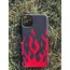 ALEVLİ SİYAH İPHONE 11 KILIF