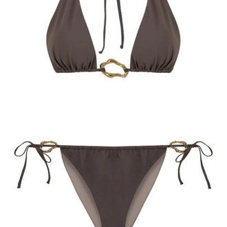 Aksesuarlı vizon bikini takımı