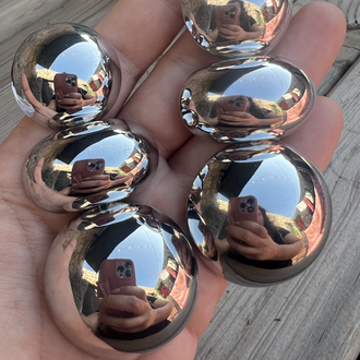 XL silver küpe