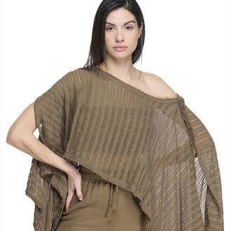 Kahve dokuma kimono 6290