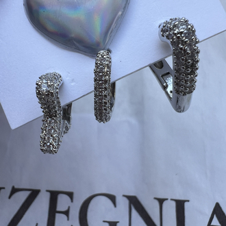 Üçlü set elements küpe