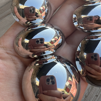 XL silver küpe