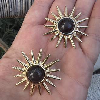 Black sun küpe