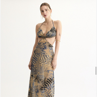 Signes liora maxi elbise SL158