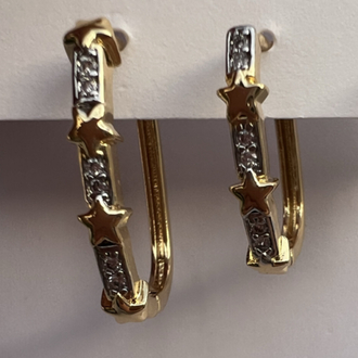 Üçlü set stars küpe