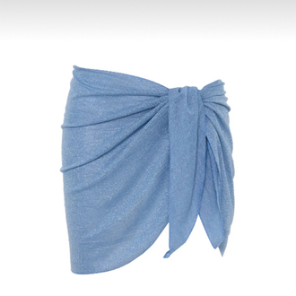 Lurex bebe mavisi baplamalı pareo