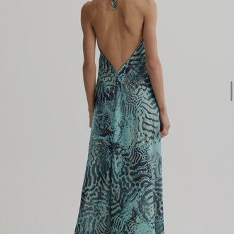Signes liora blue Ld1113 maxi elbise