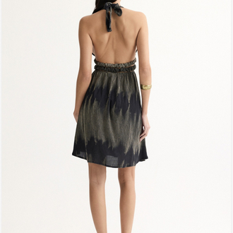 Stonelle dark mini elbise